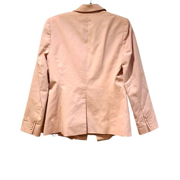 Rebecca Taylor Tailored Stretch Modern Suiting Jacket Blazer Primrose Pink | 8 - Picture 4 of 11